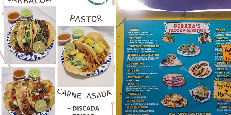 Peraza's Tacos Menu