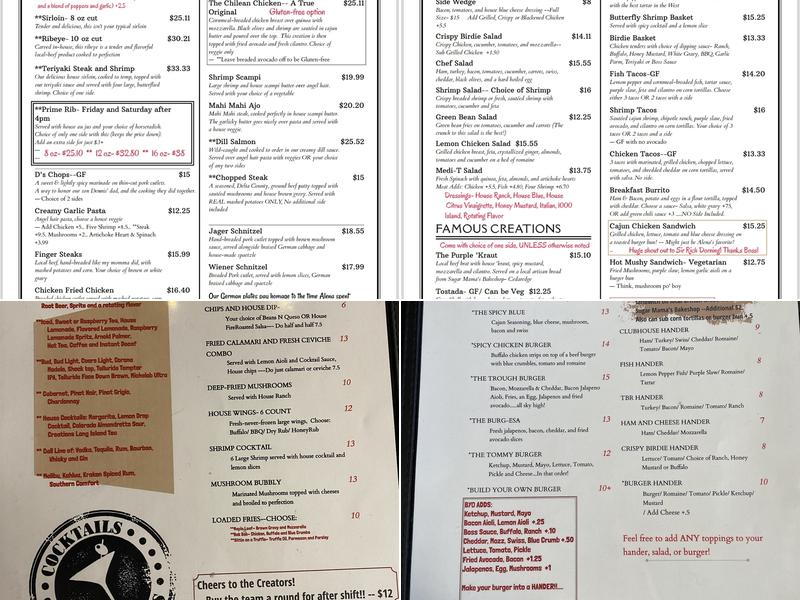 Creations on Main Delta Menu