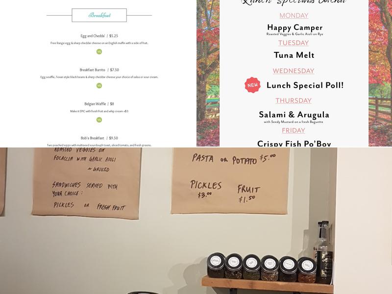 The Carolinian Café & Eatery Menu