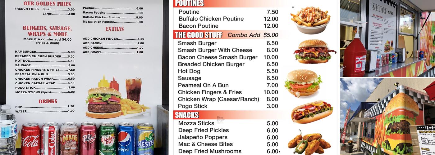 A&P Diner Menu