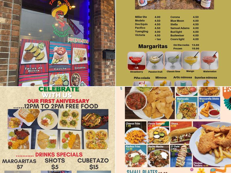 Taconeando Mexican Style Menu