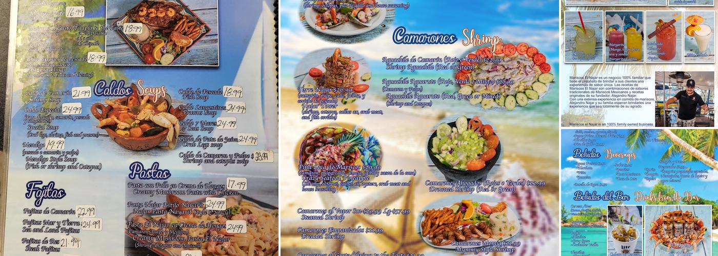 Mariscos El Najar Menu