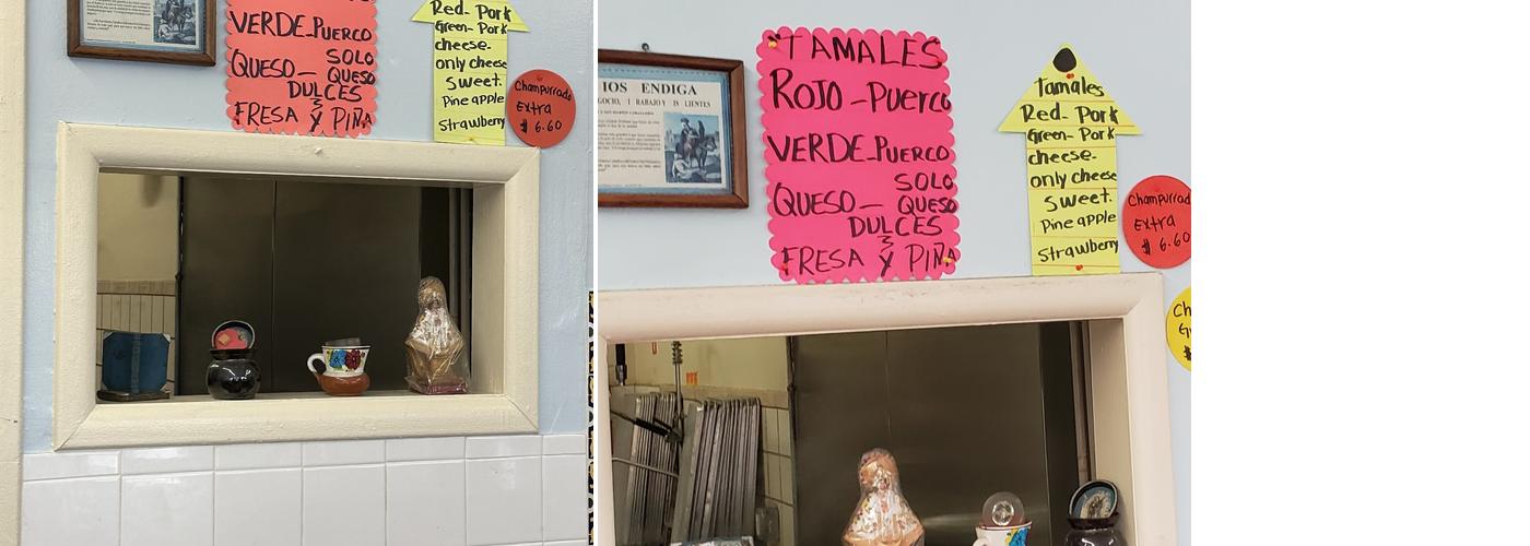 Tamaleria Maria’s Menu