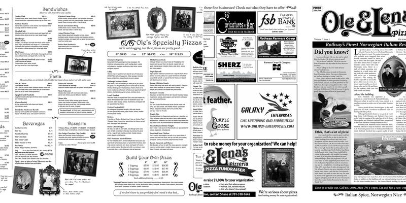 Ole & Lena's Pizza Fundraising Menu