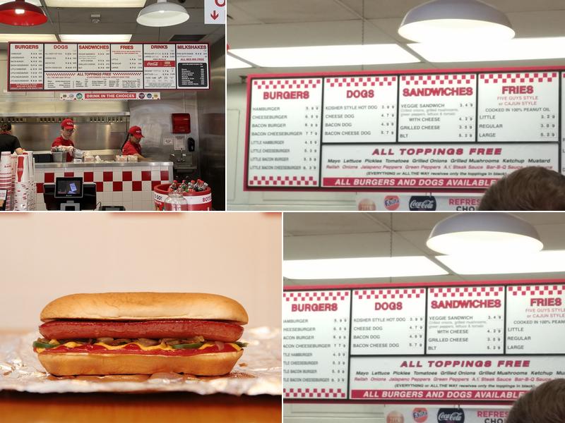 Five Guys Menu