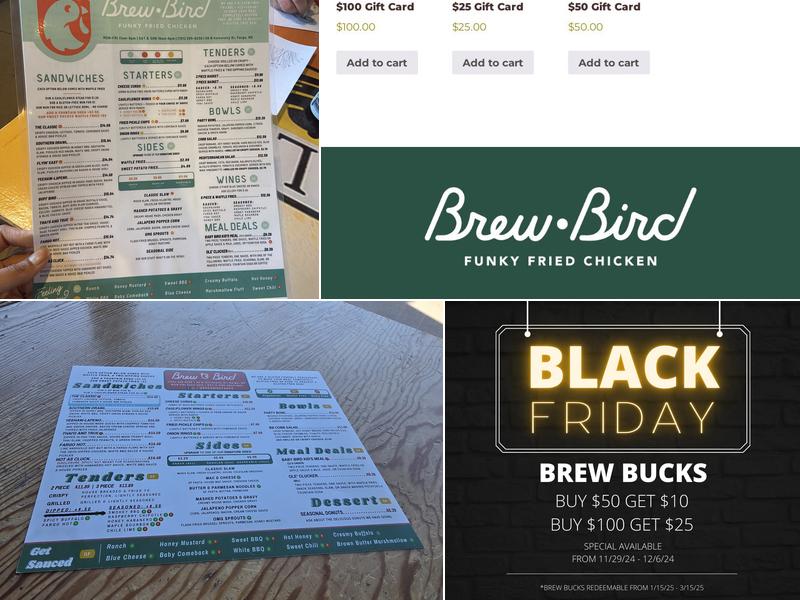 Brew Bird Menu