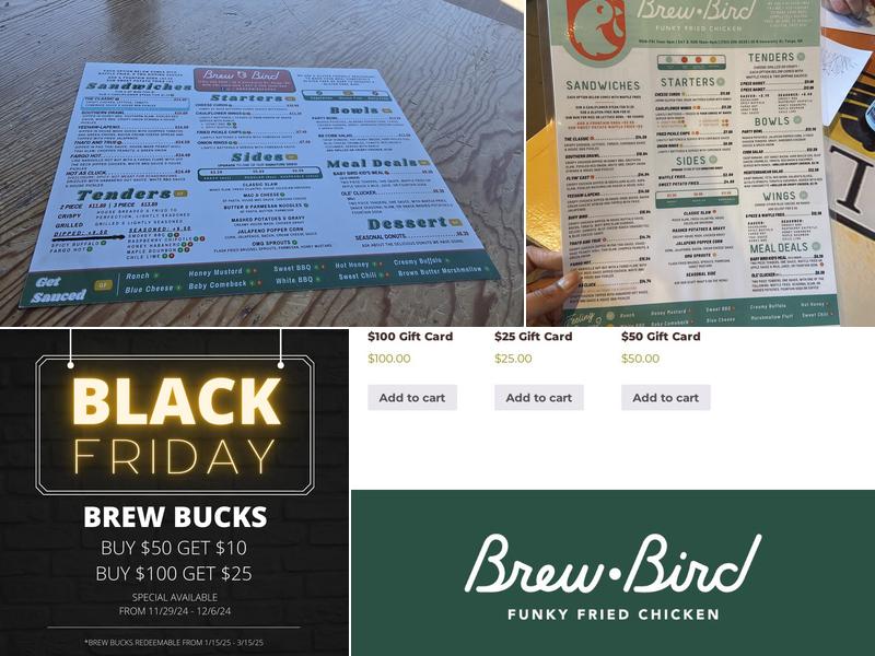 Brew Bird Menu