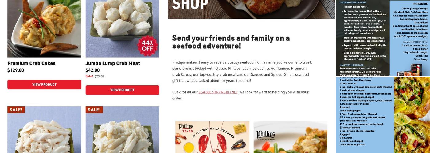 A E Phillips & Son Menu