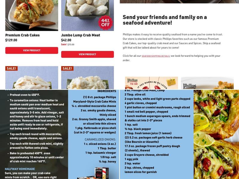 A E Phillips & Son Menu