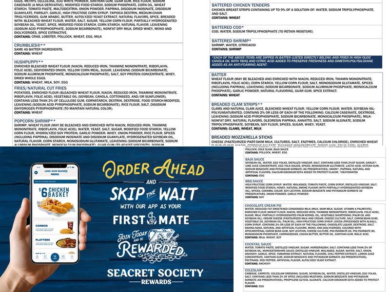 Long John Silver's | A&W Menu