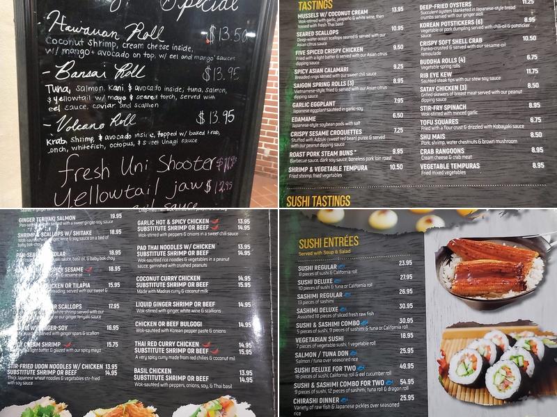Liquid Ginger Menu