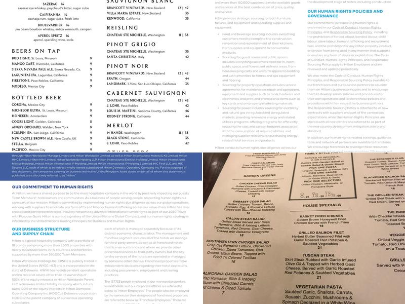 JUNIPER Kitchen & Bar Menu