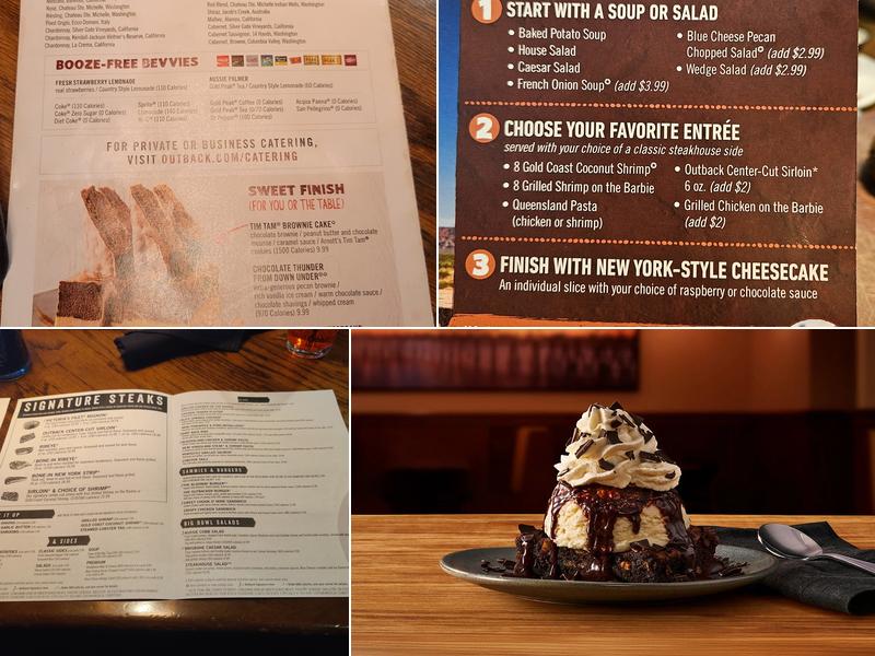 Outback Steakhouse Menu
