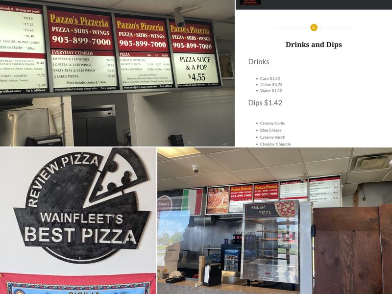 Pazzo's Pizzeria (Wainfleet Location) Menu
