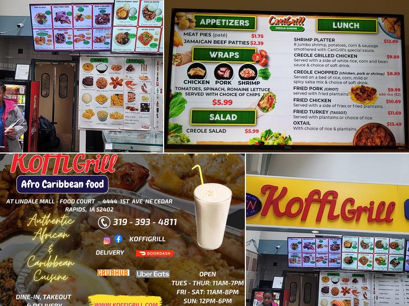 KoffiGrill African & Caribbean Food Menu