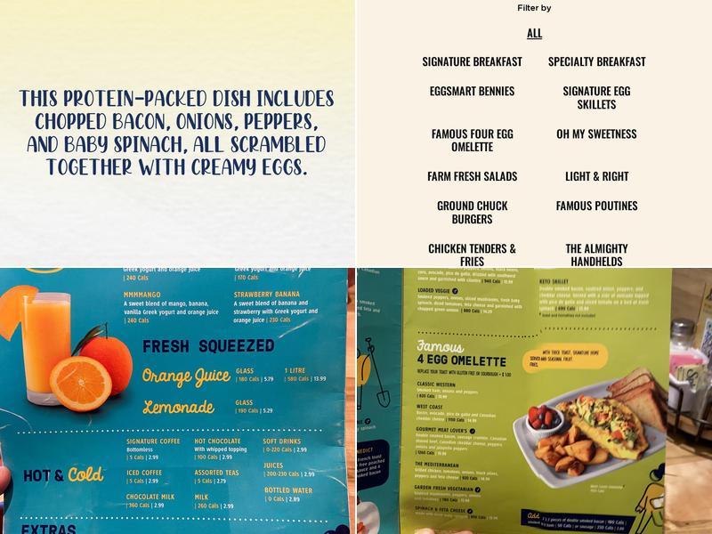 Eggsmart Menu