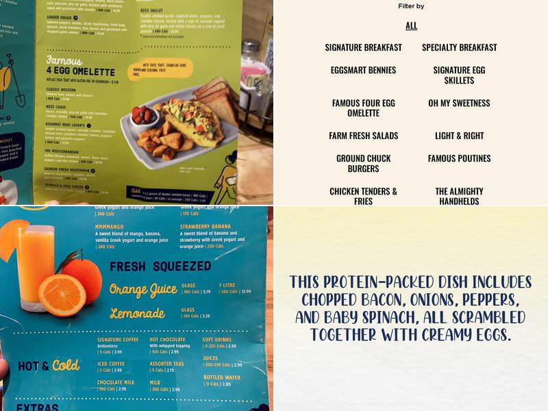 Eggsmart Menu