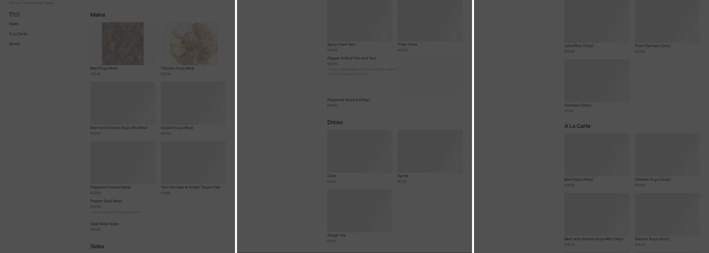 Chef Mayo's Grill Menu