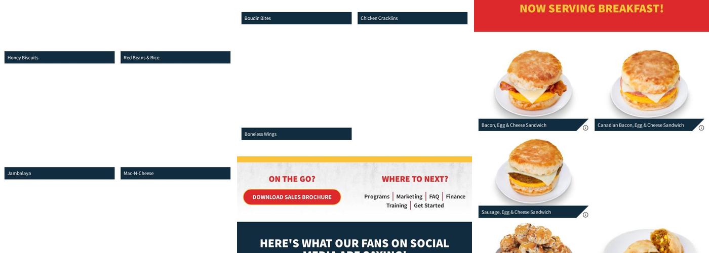 Krispy Krunchy Chicken Menu