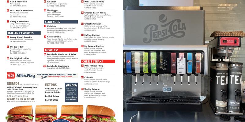 Jersey Mike's Subs Menu