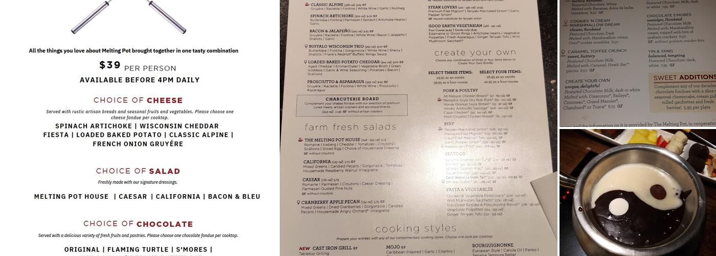 Melting Pot Menu