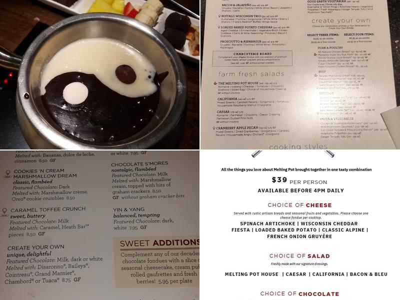 Melting Pot Menu