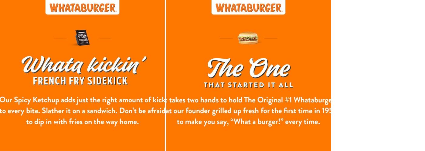 Whataburger Menu