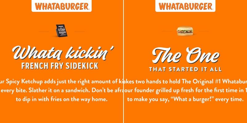 Whataburger Menu