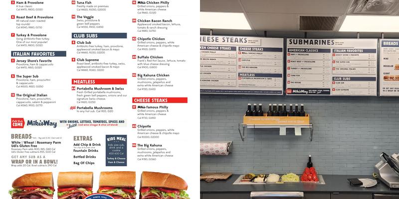 Jersey Mike's Subs Menu