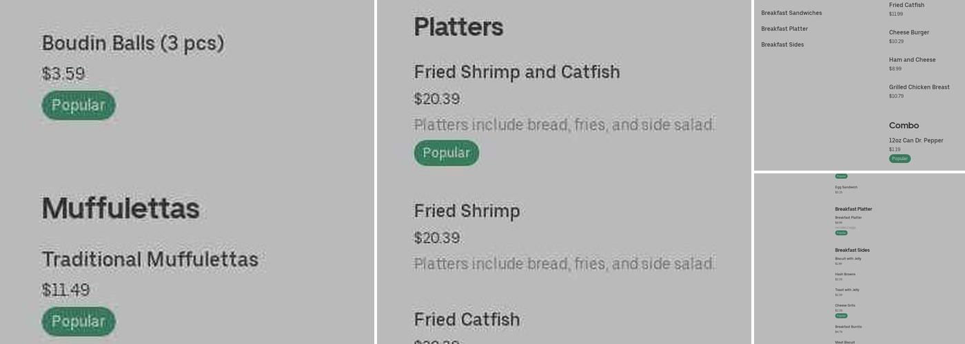 Danny & Clyde's Menu