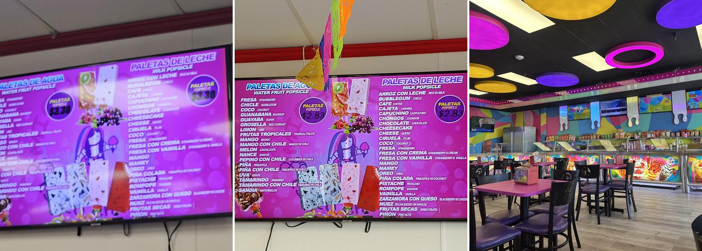 La Michoacana Ice Cream Palace Menu