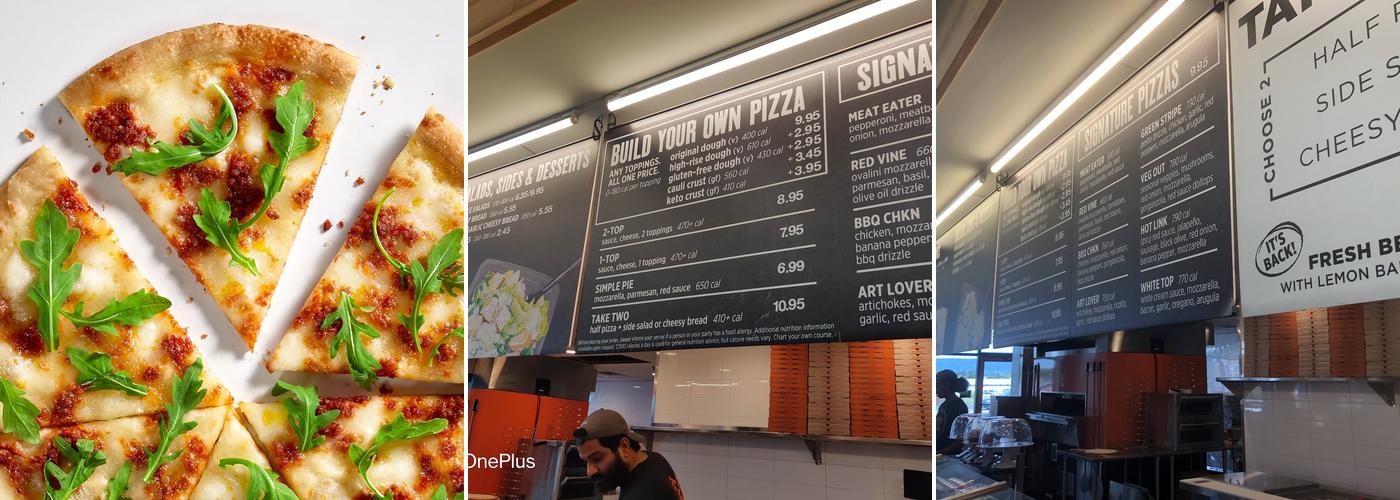 Blaze Pizza Menu