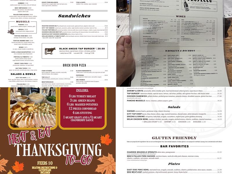 City Tap House Penn Quarter Menu