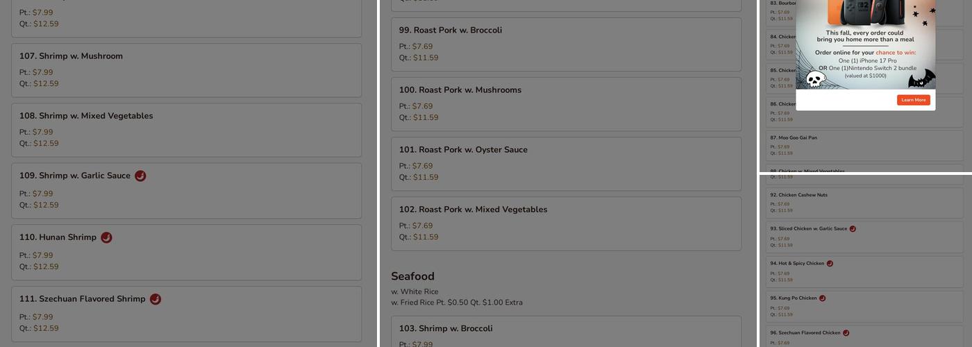 Best Wok Chinese Restaurant Menu