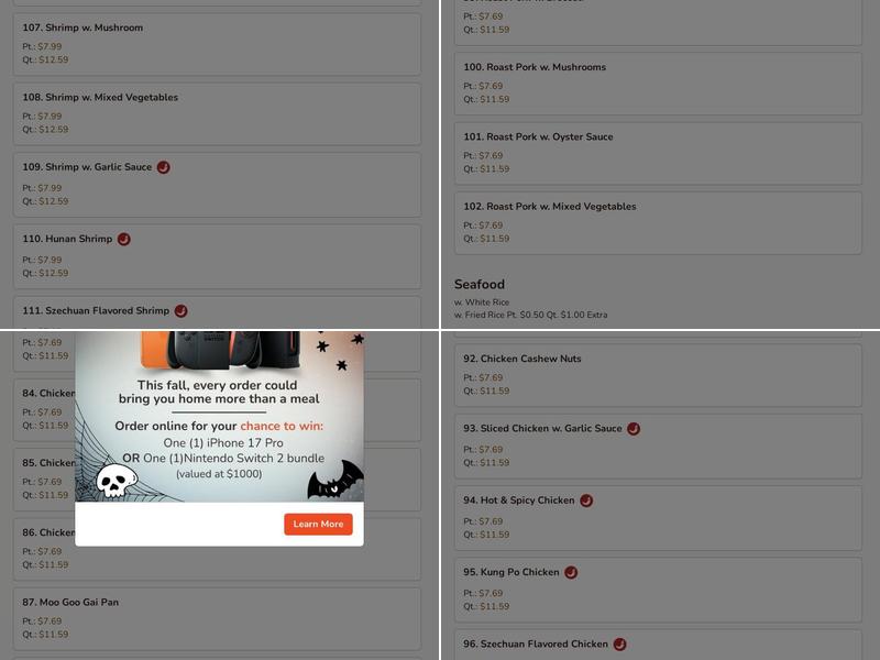 Best Wok Chinese Restaurant Menu