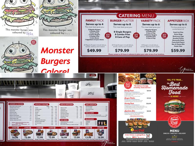 Sam's Grill Whitby Menu