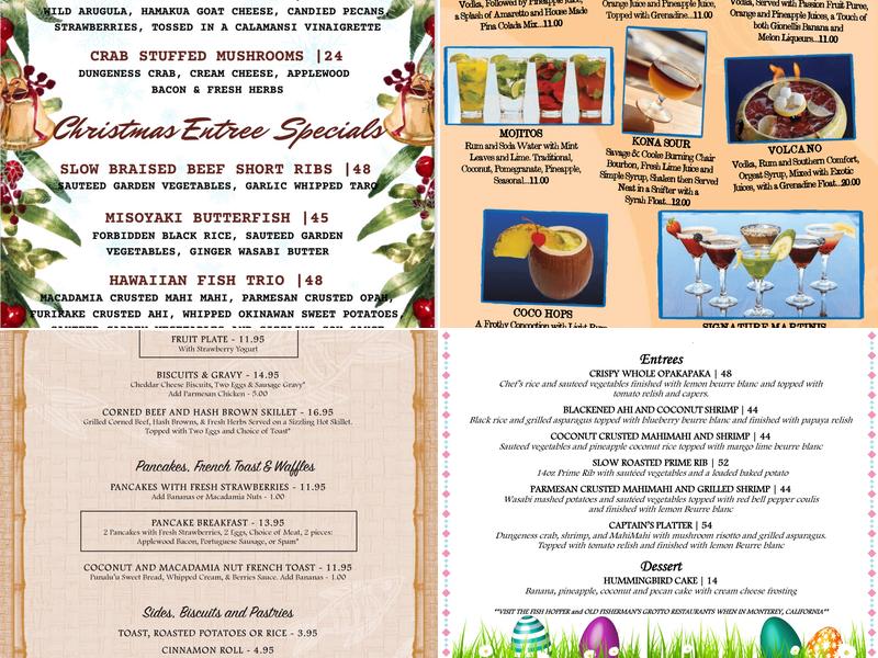 Fish Hopper Kona Menu