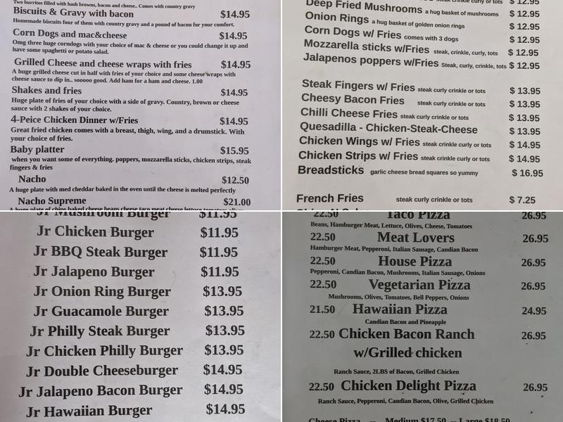 Stop N Go Cafe Menu