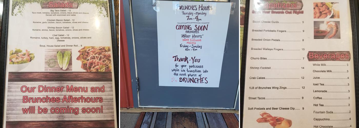 Brunches Menu