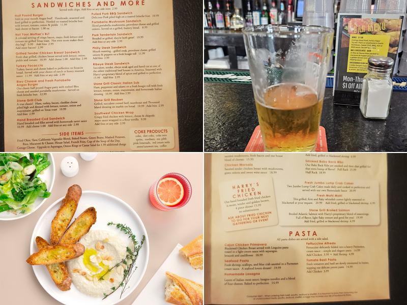Harry's Stone Grill Menu