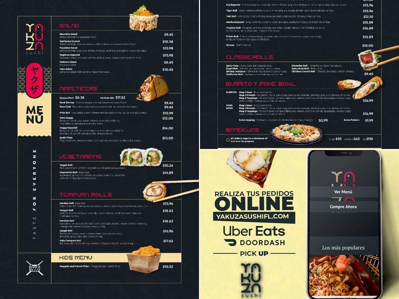 Yakuza Sushi Menu