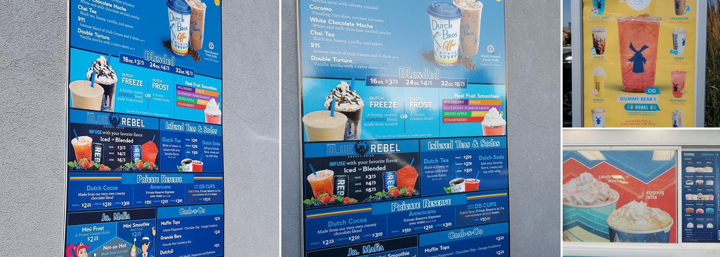Dutch Bros Coffee Menu