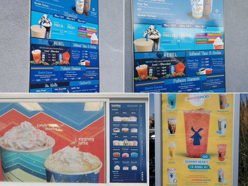 Dutch Bros Coffee Menu
