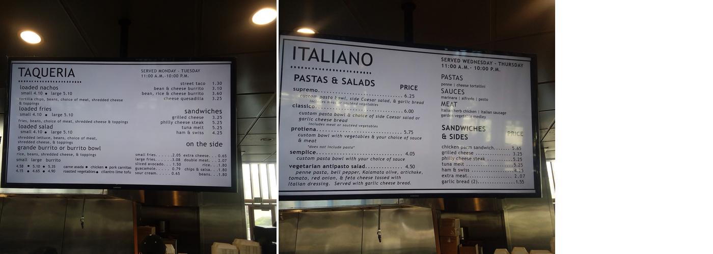 Barbara's Place Menu