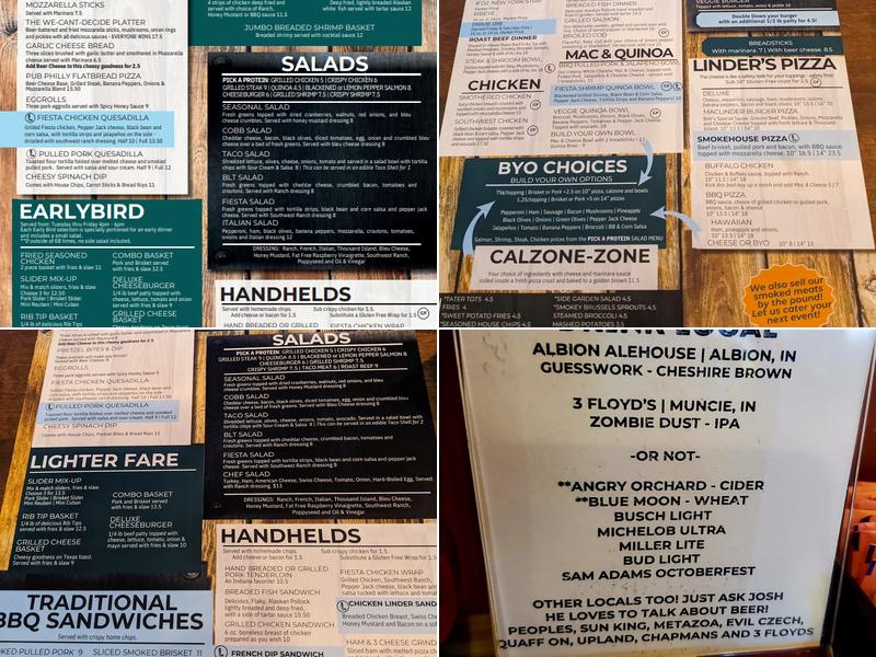 Linder's Tavern On Main Menu