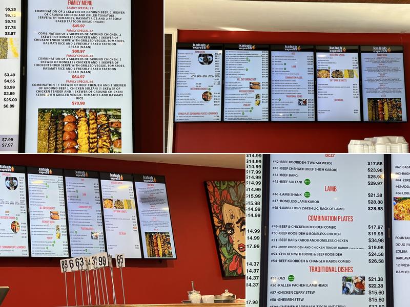 Kabab Express Menu