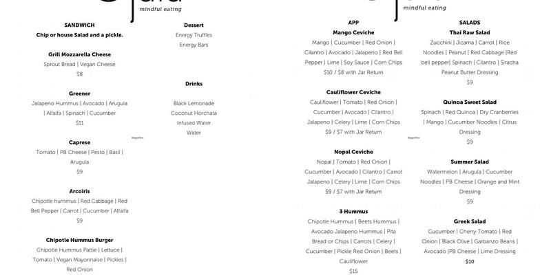Siren's Bistro & Sweets Menu
