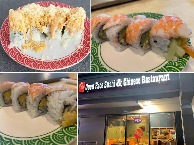 open rice sushi and chinese restaurant