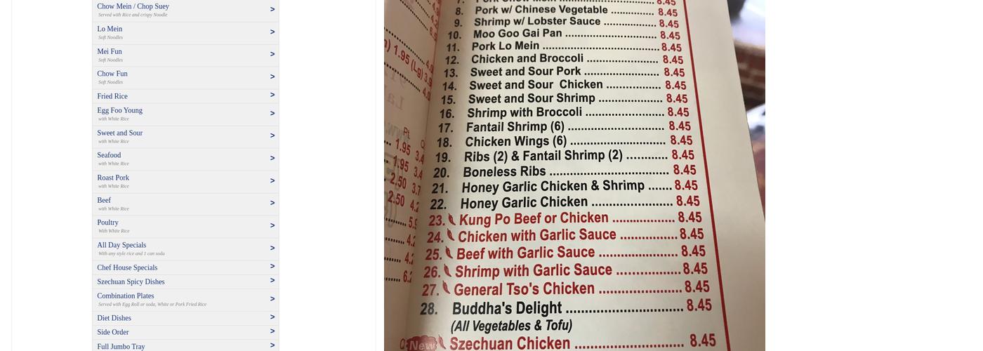 Golden Star - North Palm Menu