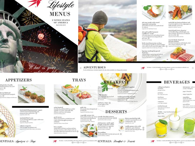 Air Culinaire Worldwide - Inflight Catering Los Angeles Menu
